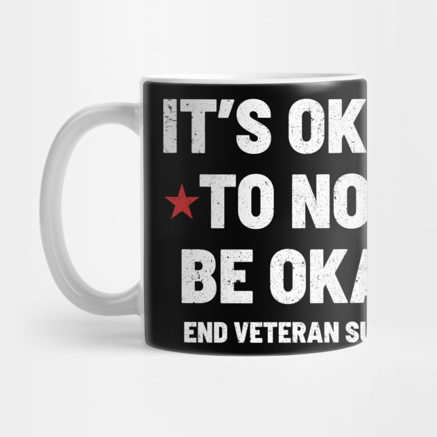 Its Okay To Not Be Okay - Bold White Textured Typograph by Retusafi